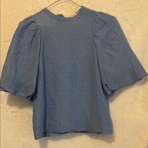 Blue Textured Women's Top